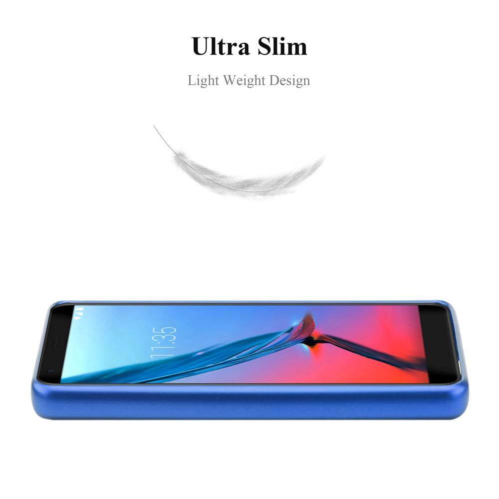 Cadorabo Schutzhülle für ZTE Blade V9 Hülle in Blau Handyhülle TPU Silikon Etui Cover Case