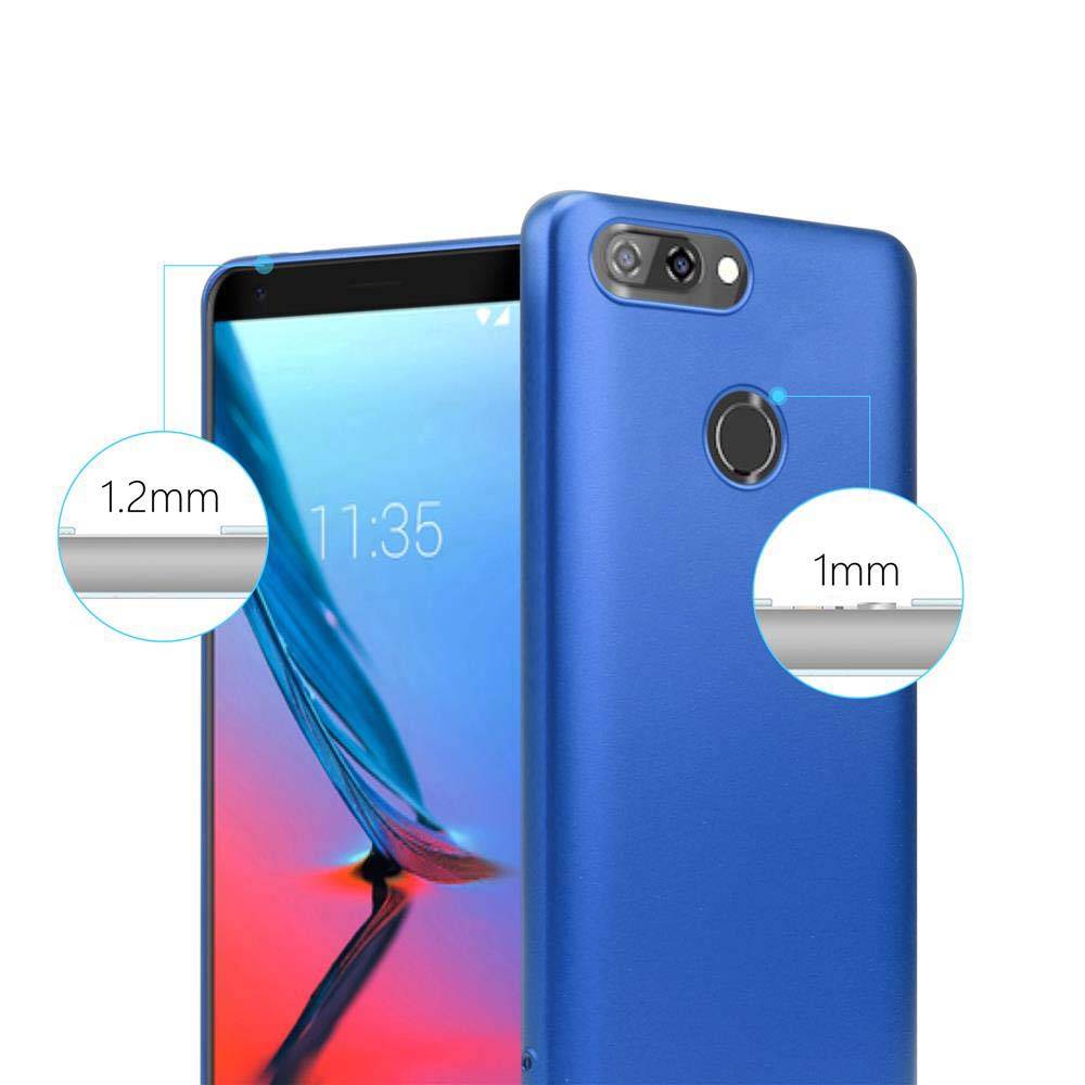 Cadorabo Schutzhülle für ZTE Blade V9 Hülle in Blau Handyhülle TPU Silikon Etui Cover Case