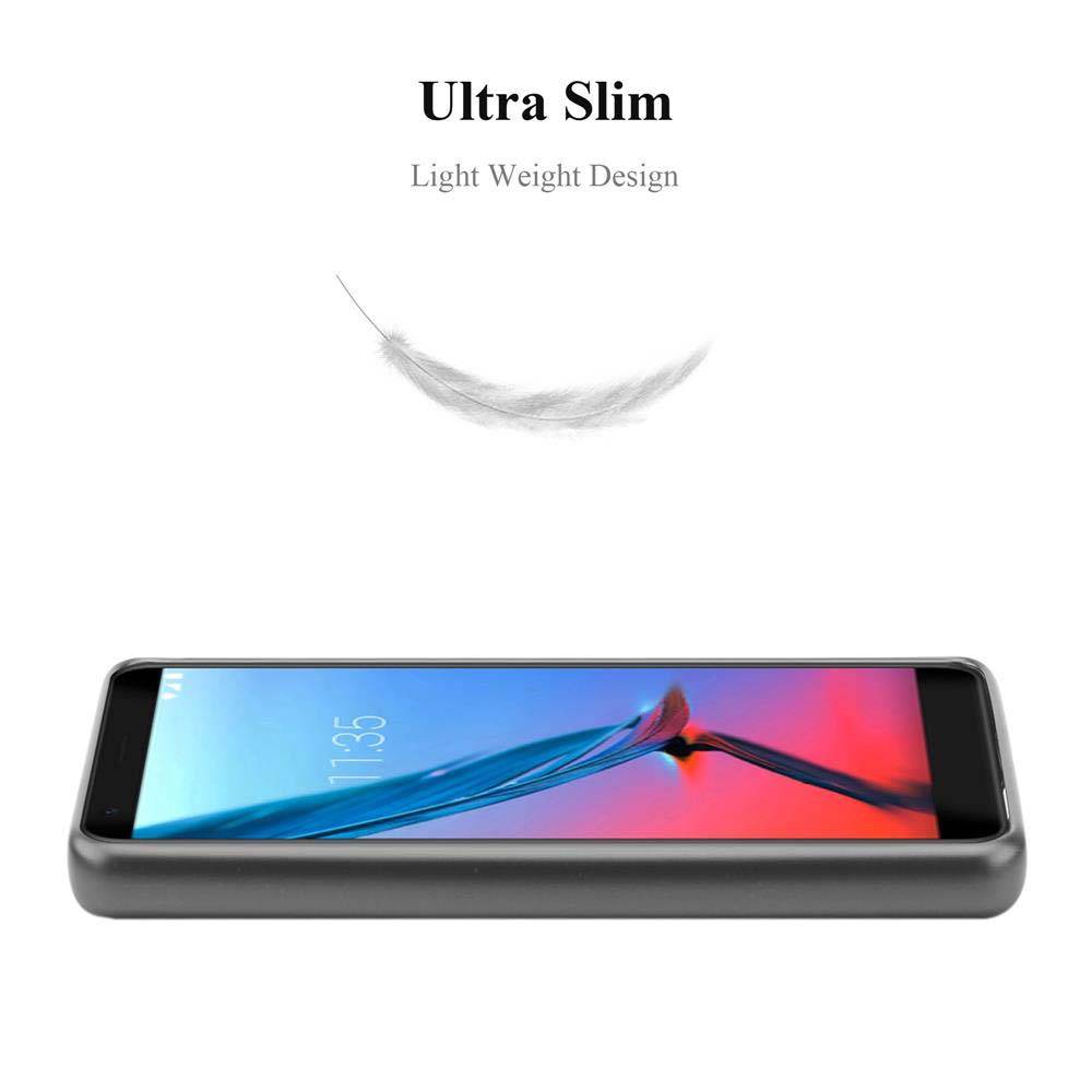 Cadorabo Schutzhülle für ZTE Blade V9 Hülle in Grau Handyhülle TPU Silikon Etui Cover Case