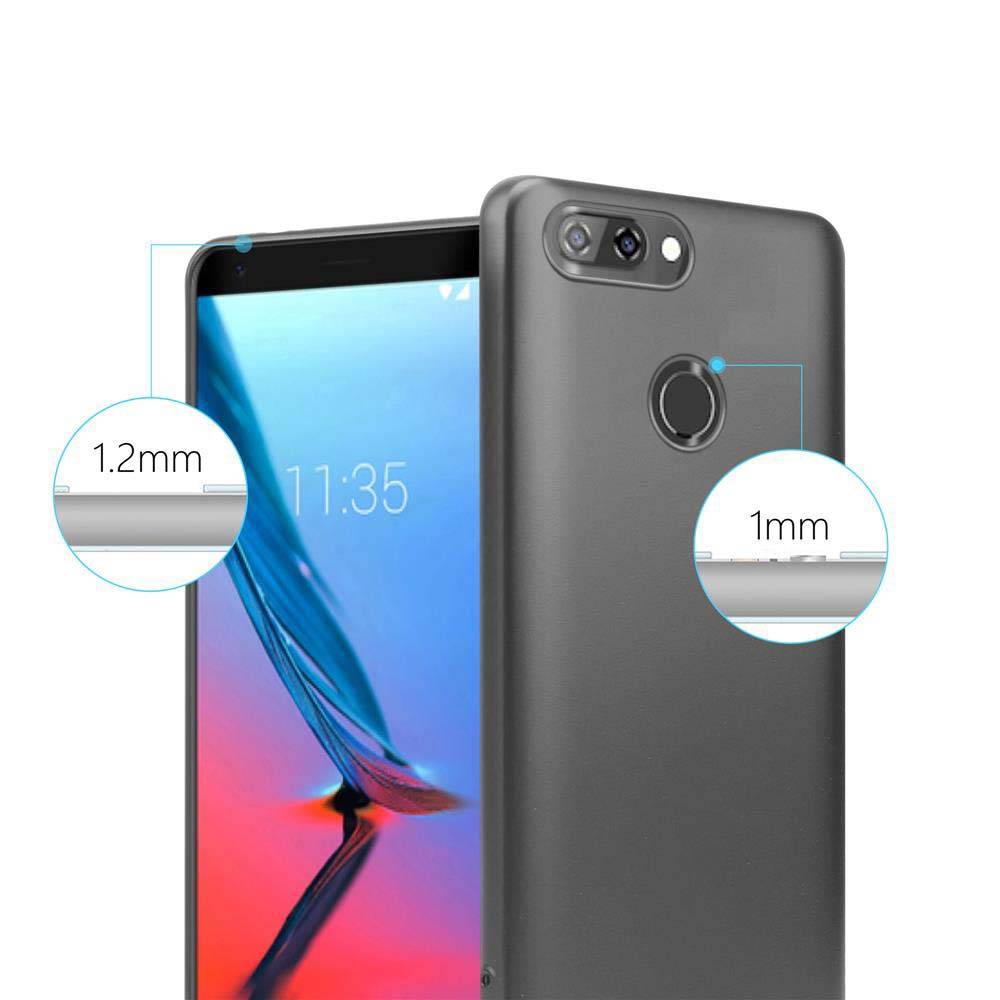 Cadorabo Schutzhülle für ZTE Blade V9 Hülle in Grau Handyhülle TPU Silikon Etui Cover Case