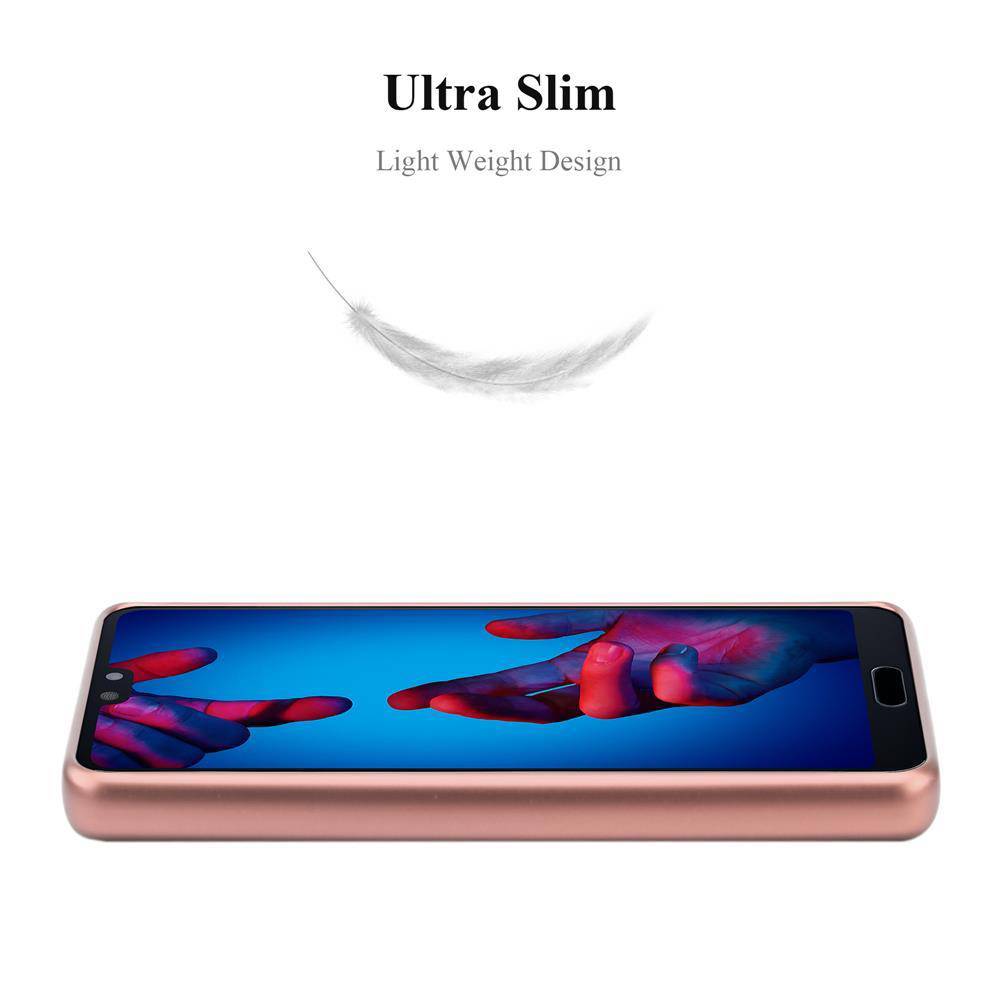 Cadorabo Schutzhülle für Huawei P20 Hülle in Rosa Handyhülle TPU Silikon Etui Cover Case
