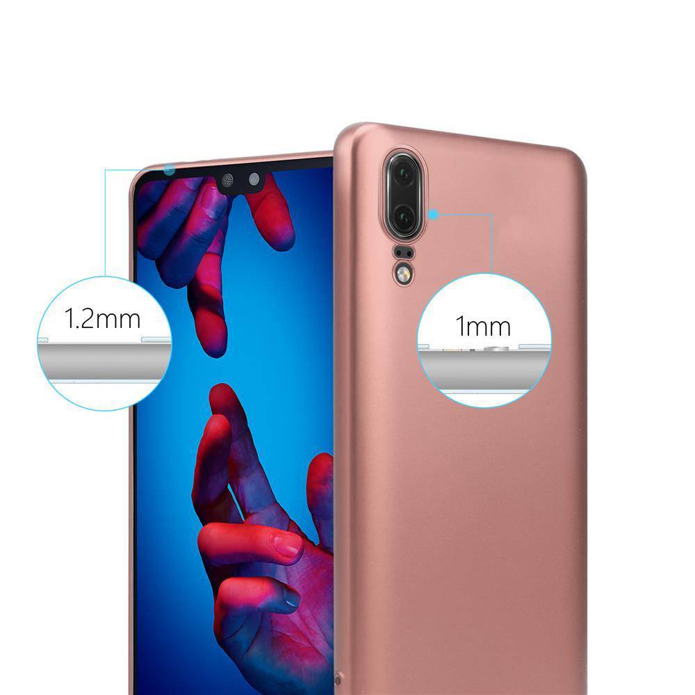 Cadorabo Schutzhülle für Huawei P20 Hülle in Rosa Handyhülle TPU Silikon Etui Cover Case