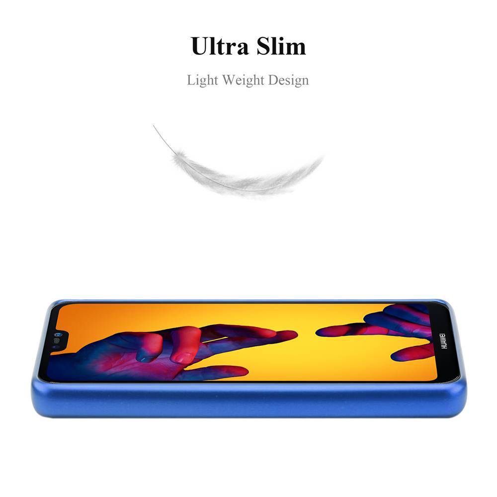 Cadorabo Schutzhülle für Huawei P20 LITE 2018 / NOVA 3E Hülle in Blau Handyhülle TPU Silikon Etui Cover Case