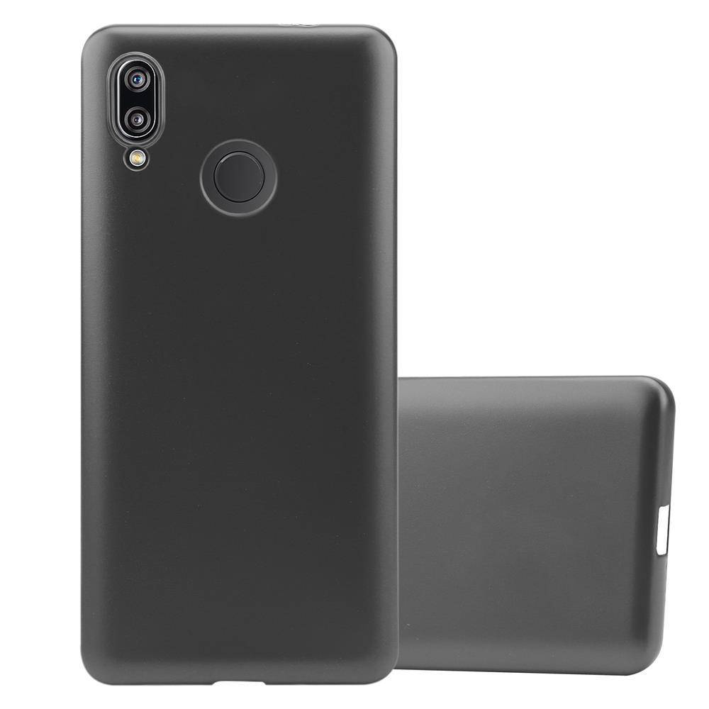 Cadorabo Schutzhülle für Huawei P20 LITE 2018 / NOVA 3E Hülle in Grau Handyhülle TPU Silikon Etui Cover Case