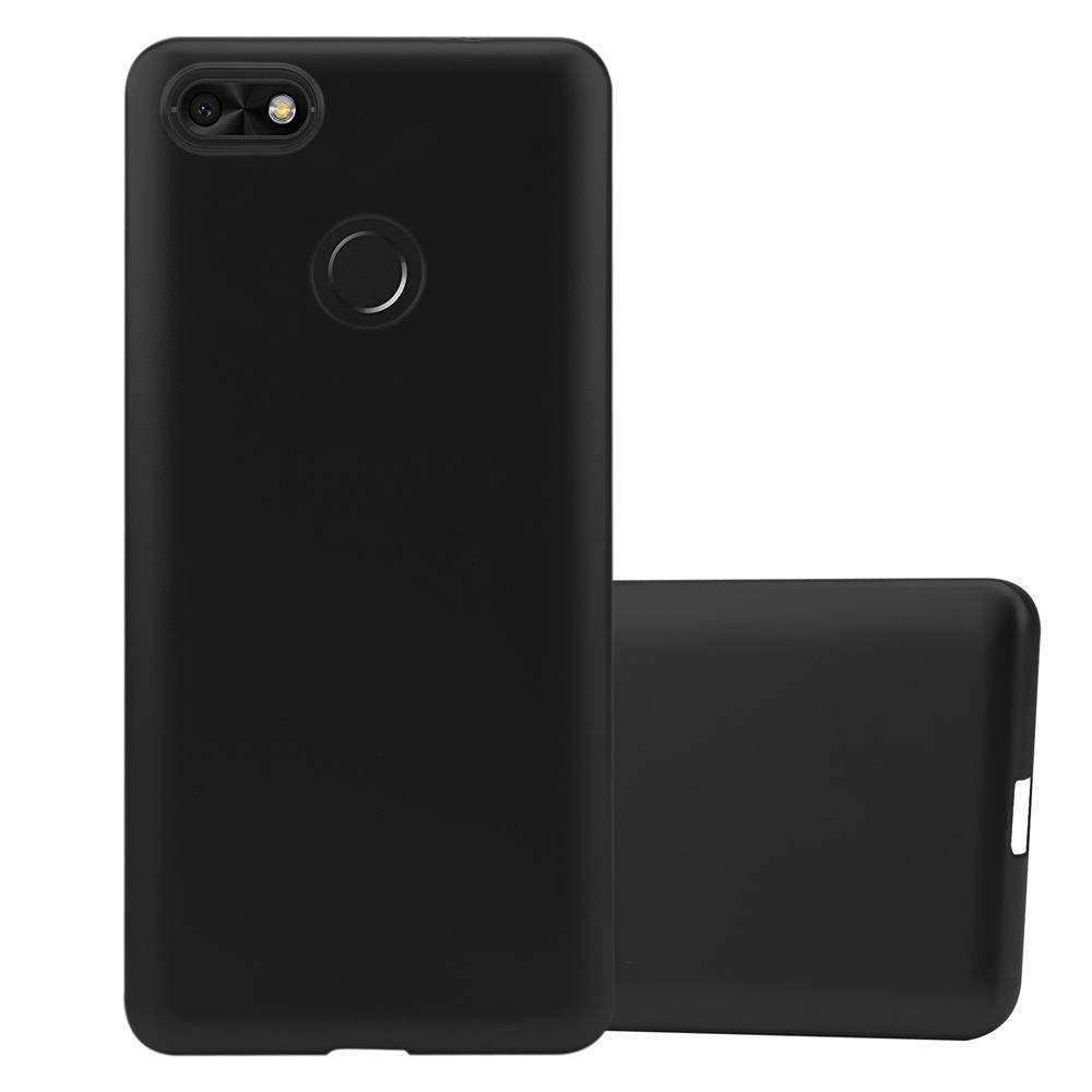 Cadorabo Schutzhülle für Huawei Y6 PRO 2017 Hülle in Schwarz Handyhülle TPU Silikon Etui Cover Case