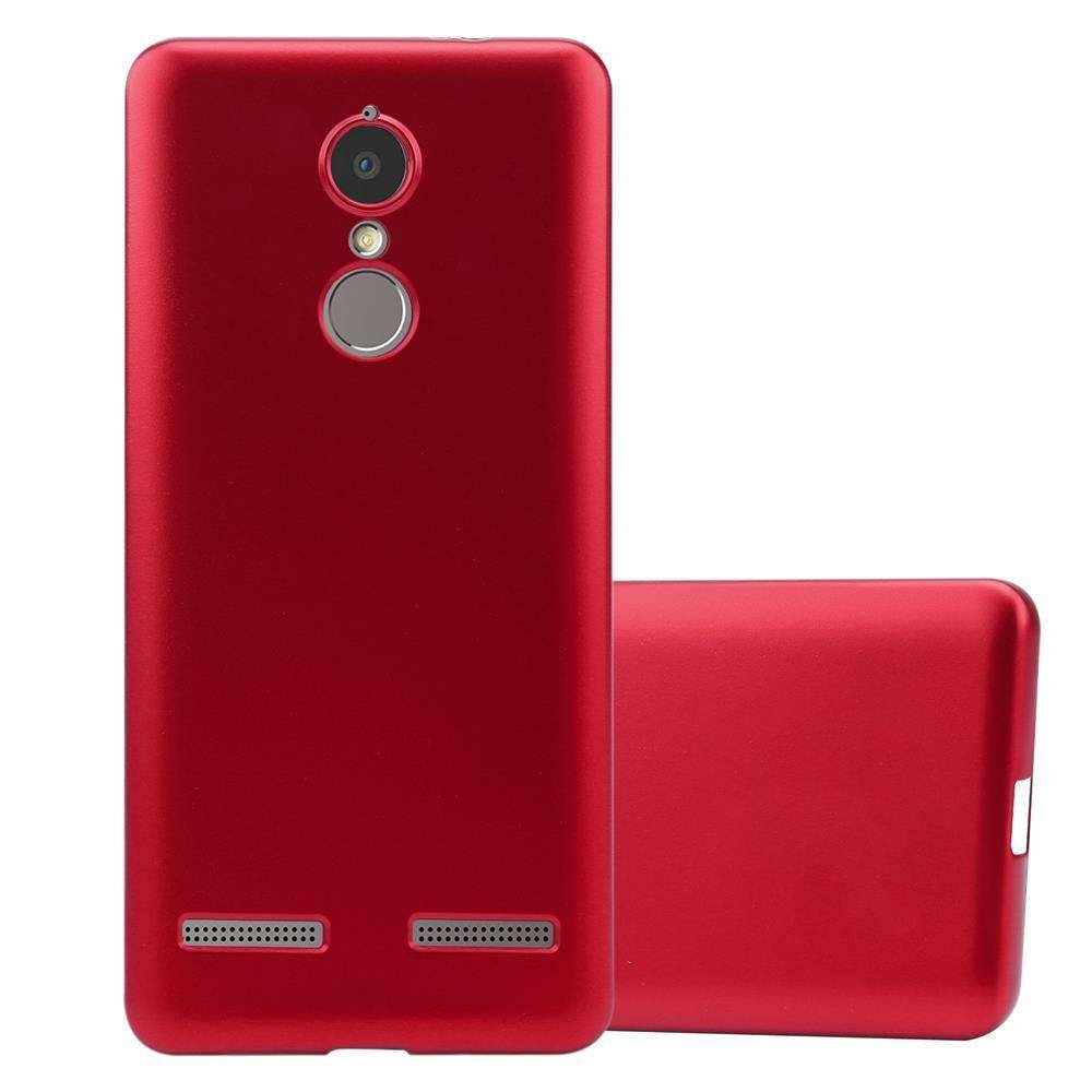 Cadorabo Schutzhülle für Lenovo K6 / K6 POWER Hülle in Rot Handyhülle TPU Silikon Etui Cover Case