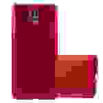 Cadorabo Schutzhülle für LG X SCREEN Hülle in Rot Handyhülle TPU Silikon Etui Cover Case