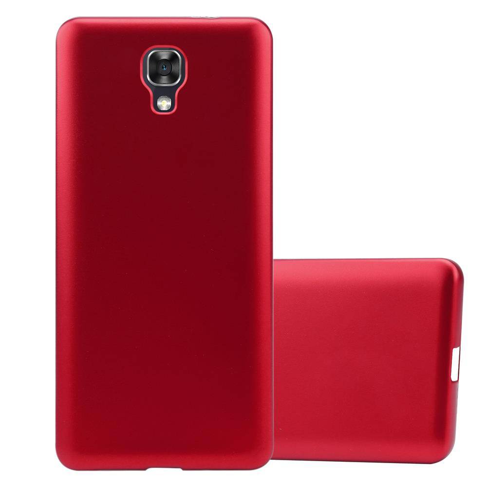 Cadorabo Schutzhülle für LG X SCREEN Hülle in Rot Handyhülle TPU Silikon Etui Cover Case