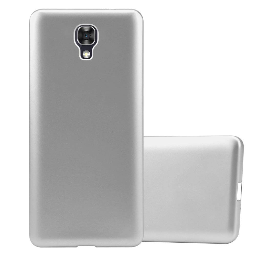 Cadorabo Schutzhülle für LG X SCREEN Hülle in Silber Handyhülle TPU Silikon Etui Cover Case