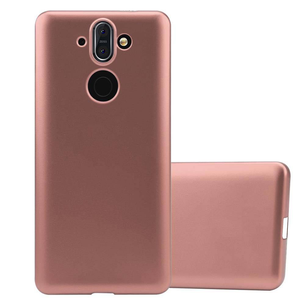 Cadorabo Schutzhülle für Nokia 8 Sirocco Hülle in Rosa Handyhülle TPU Silikon Etui Cover Case