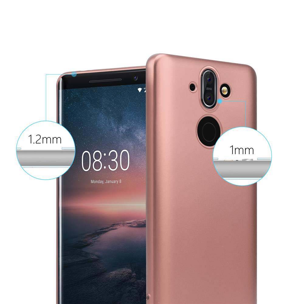 Cadorabo Schutzhülle für Nokia 8 Sirocco Hülle in Rosa Handyhülle TPU Silikon Etui Cover Case