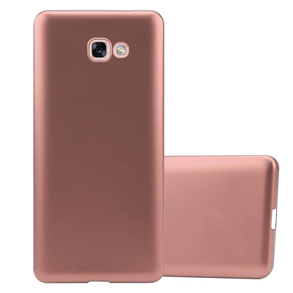 Cadorabo Schutzhülle für Samsung Galaxy A7 2017 Hülle in Rosa Handyhülle TPU Silikon Etui Cover Case