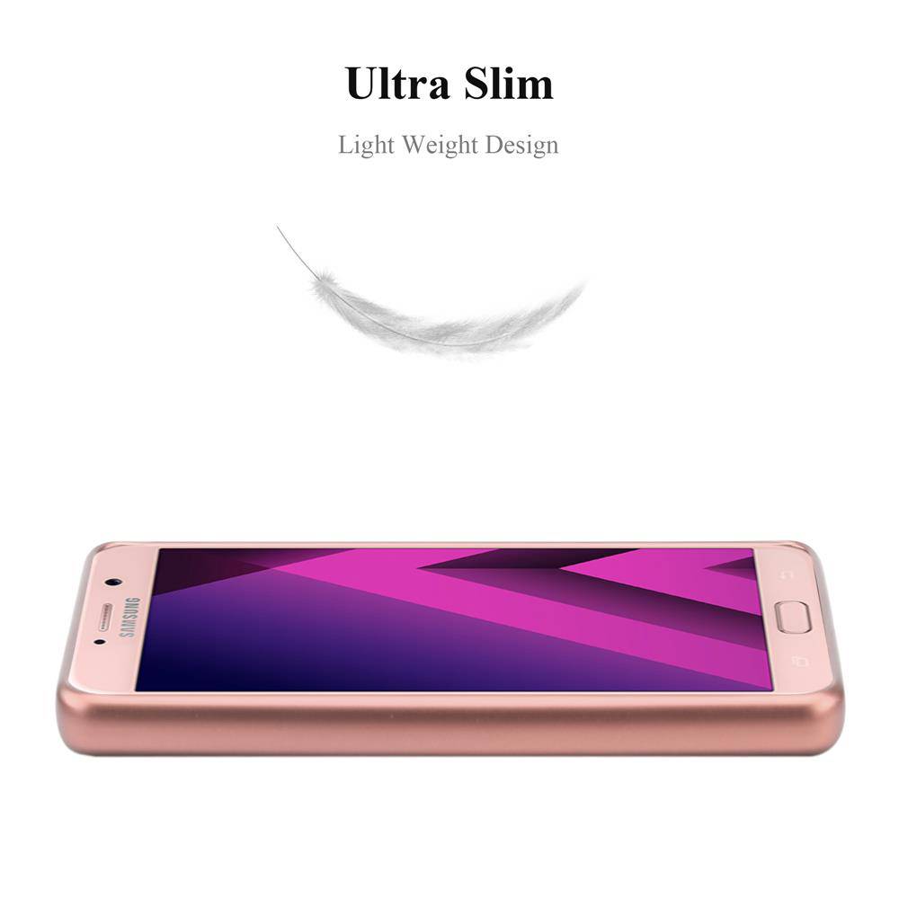 Cadorabo Schutzhülle für Samsung Galaxy A7 2017 Hülle in Rosa Handyhülle TPU Silikon Etui Cover Case