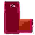 Cadorabo Schutzhülle für Samsung Galaxy A7 2017 Hülle in Rot Handyhülle TPU Silikon Etui Cover Case