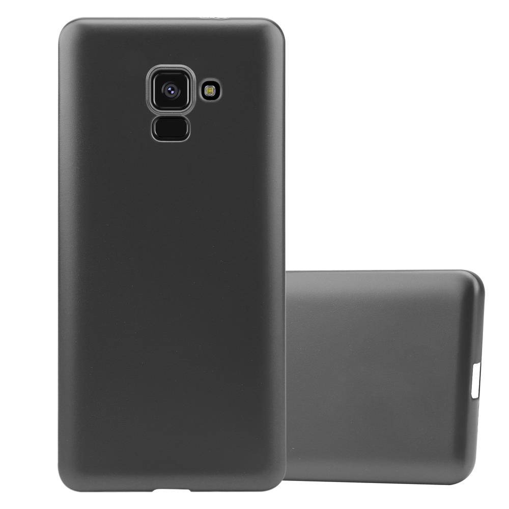 Cadorabo Schutzhülle für Samsung Galaxy A8 2018 Hülle in Grau Handyhülle TPU Silikon Etui Cover Case