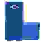 Cadorabo Schutzhülle für Samsung Galaxy J7 2015 Hülle in Blau Handyhülle TPU Silikon Etui Cover Case