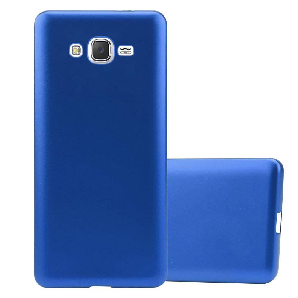 Cadorabo Schutzhülle für Samsung Galaxy J7 2015 Hülle in Blau Handyhülle TPU Silikon Etui Cover Case