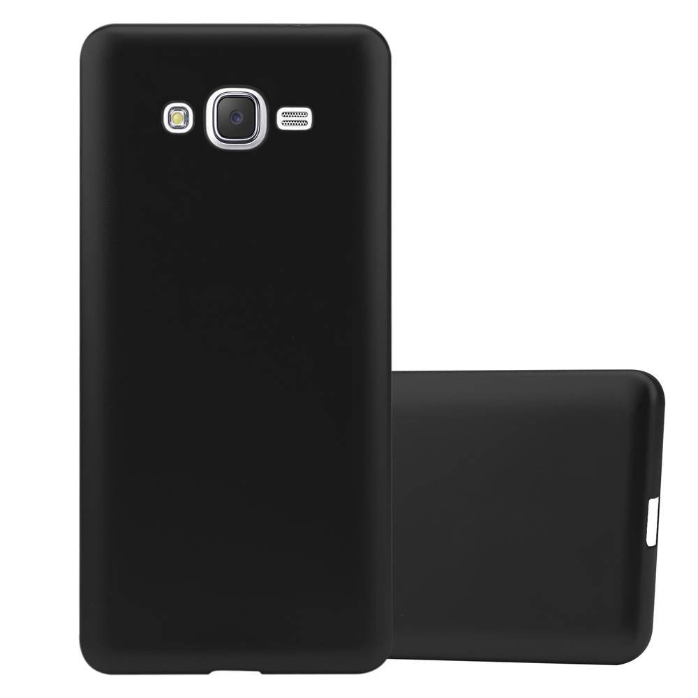 Cadorabo Schutzhülle für Samsung Galaxy J7 2015 Hülle in Schwarz Handyhülle TPU Silikon Etui Cover Case