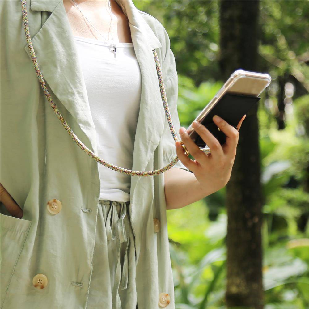Cadorabo Hülle für Samsung Galaxy NOTE 3 Schutzhülle in Gelb Handy Kette Silikon Kordel abnehmbares Etui