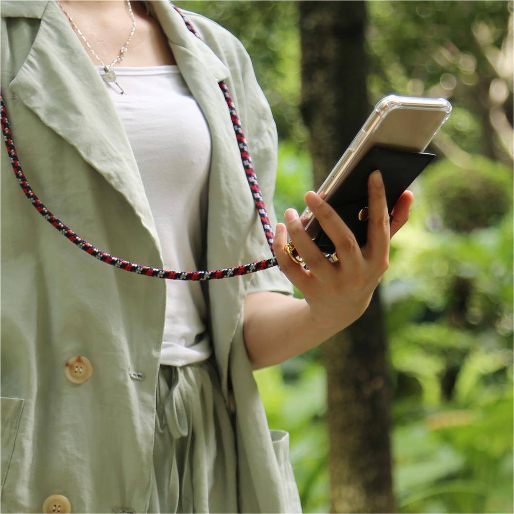 Cadorabo Hülle für Samsung Galaxy NOTE 8 Schutzhülle in Blau Handy Kette Silikon Kordel abnehmbares Etui