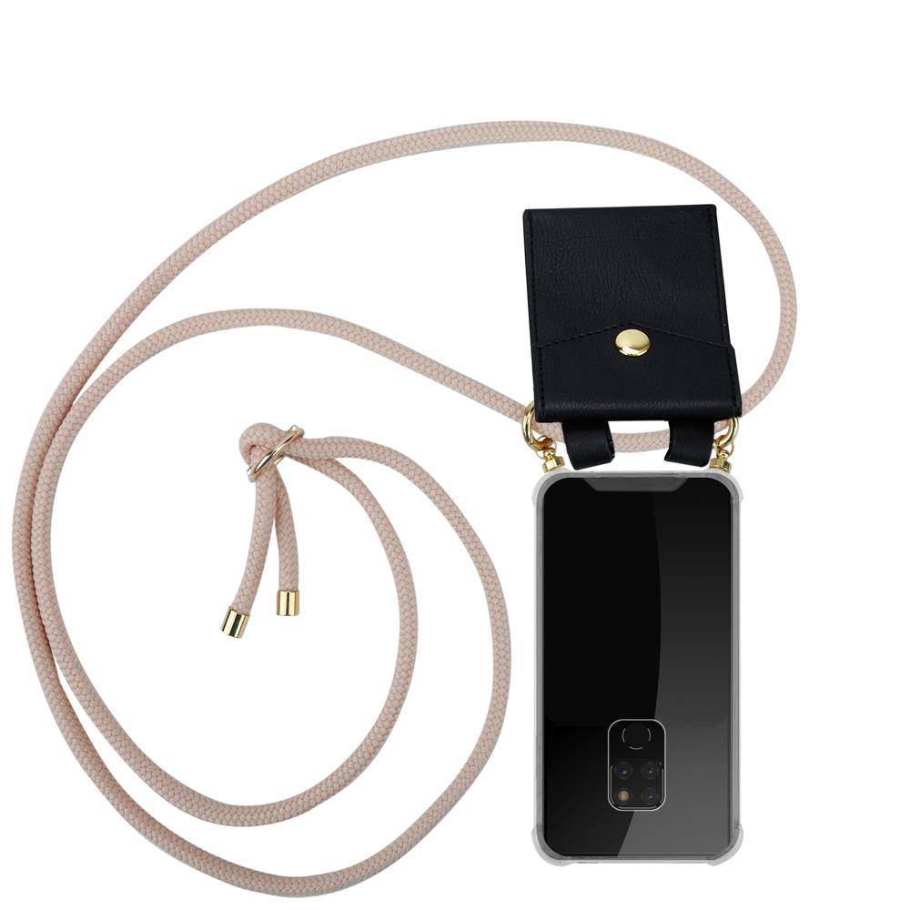 Cadorabo Hülle für Huawei MATE 20 Schutzhülle in Rosa Handy Kette Silikon Kordel abnehmbares Etui