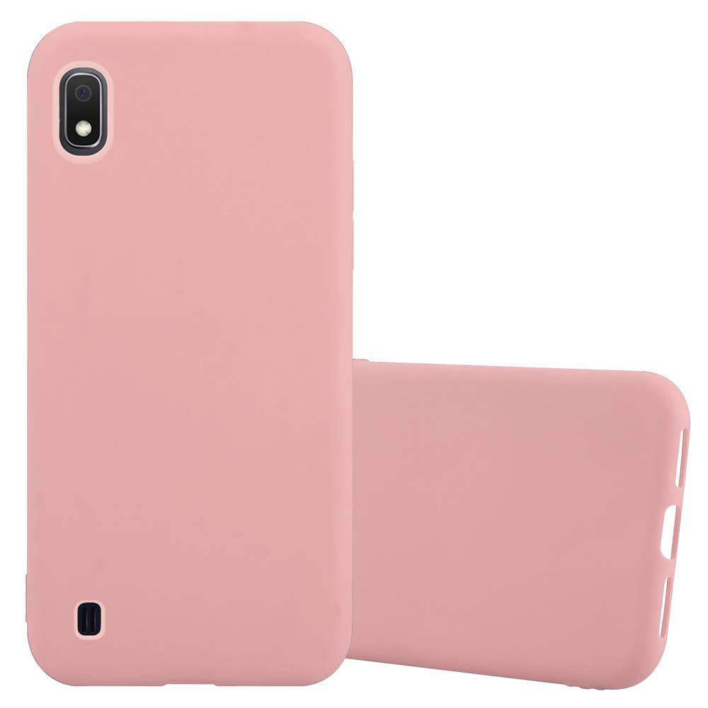 Cadorabo Hülle für Samsung Galaxy A10 / M10 Schutzhülle in Rosa Handyhülle TPU Silikon Etui Case Cover