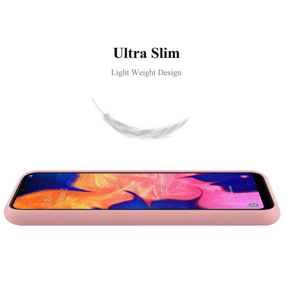 Cadorabo Hülle für Samsung Galaxy A10 / M10 Schutzhülle in Rosa Handyhülle TPU Silikon Etui Case Cover