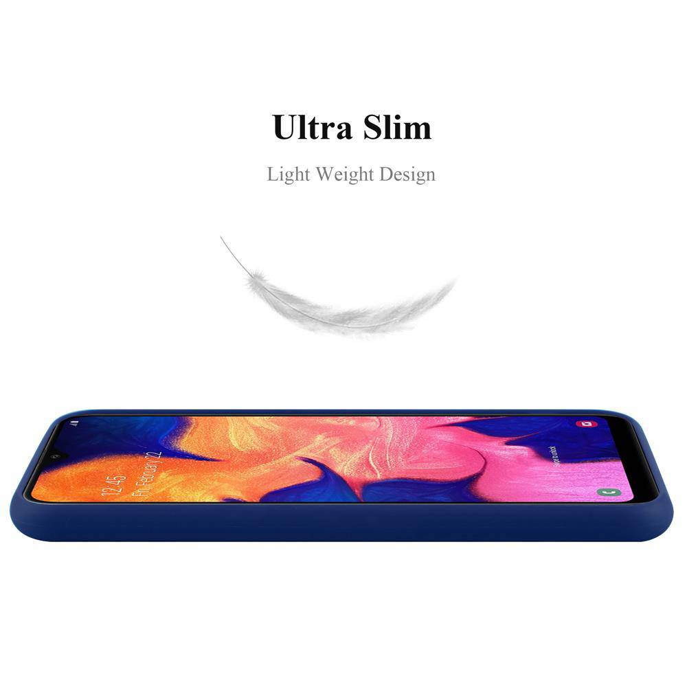 Cadorabo Hülle für Samsung Galaxy A10 / M10 Schutzhülle in Blau Handyhülle TPU Silikon Etui Case Cover