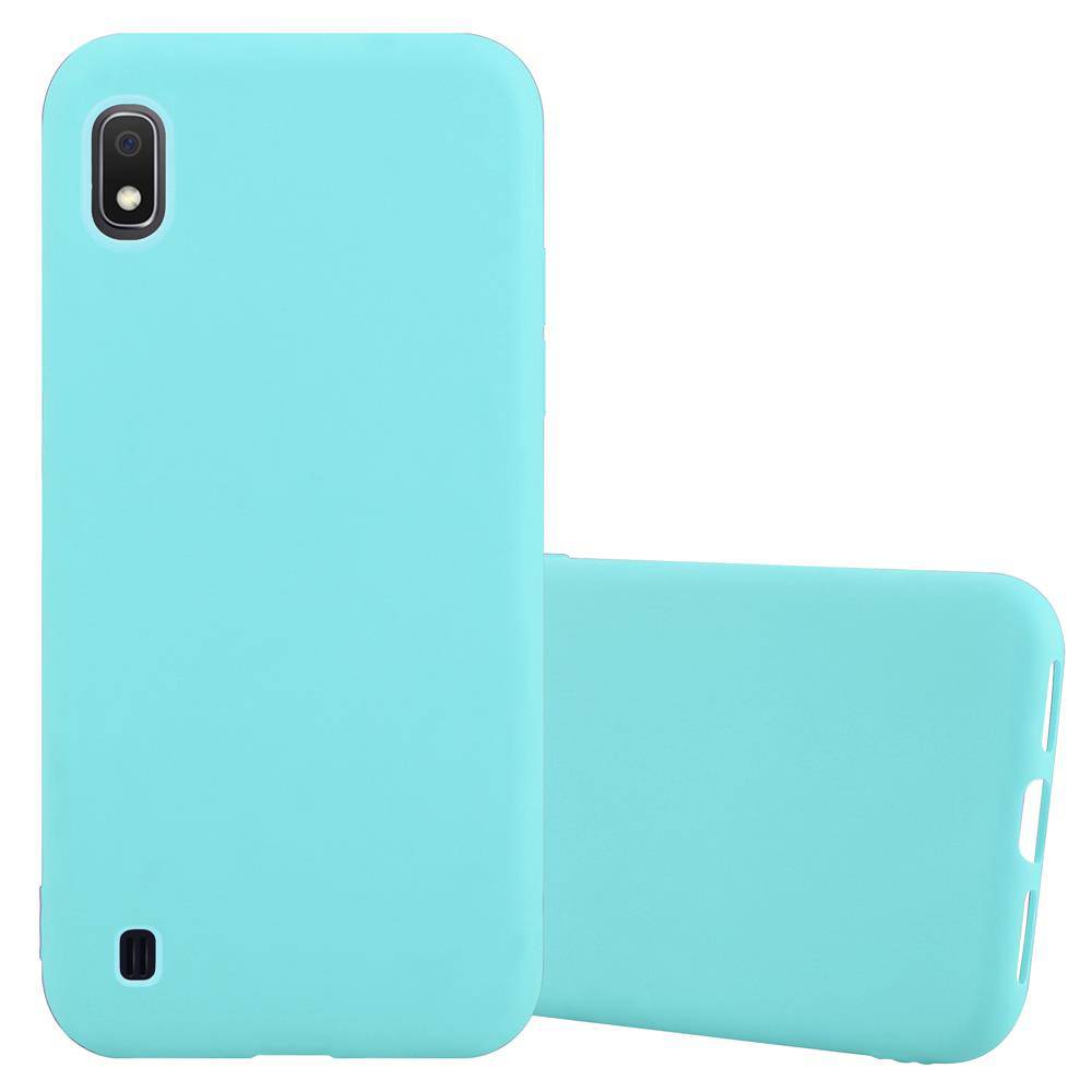 Cadorabo Hülle für Samsung Galaxy A10 / M10 Schutzhülle in Blau Handyhülle TPU Silikon Etui Case Cover