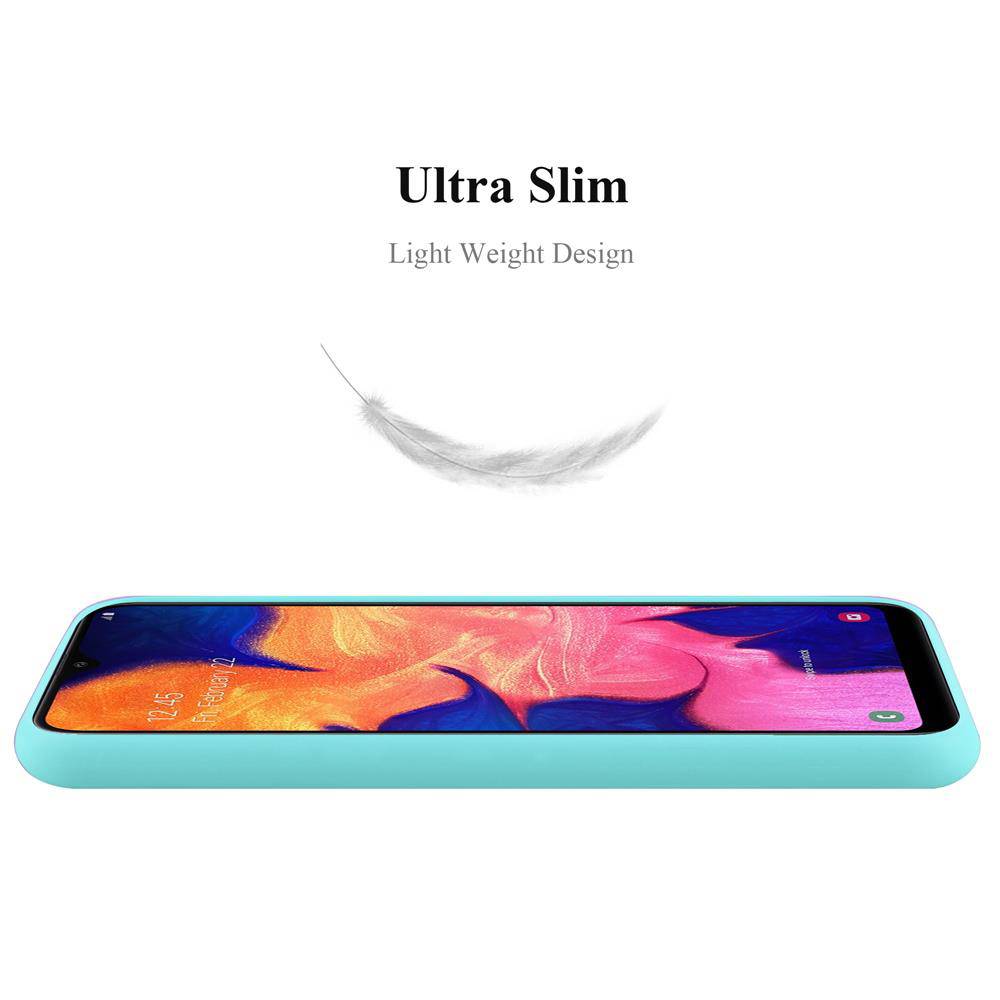 Cadorabo Hülle für Samsung Galaxy A10 / M10 Schutzhülle in Blau Handyhülle TPU Silikon Etui Case Cover