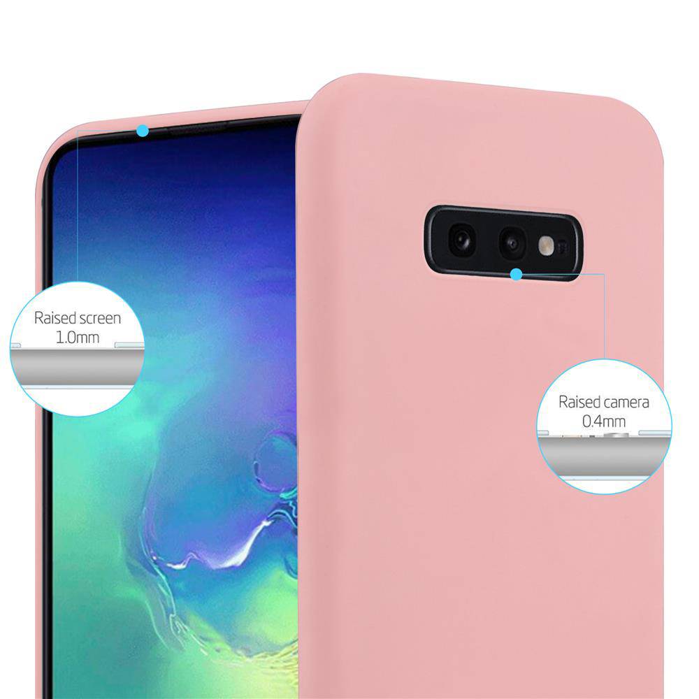 Cadorabo Hülle für Samsung Galaxy S10e Schutzhülle in Rosa Handyhülle TPU Silikon Etui Case Cover