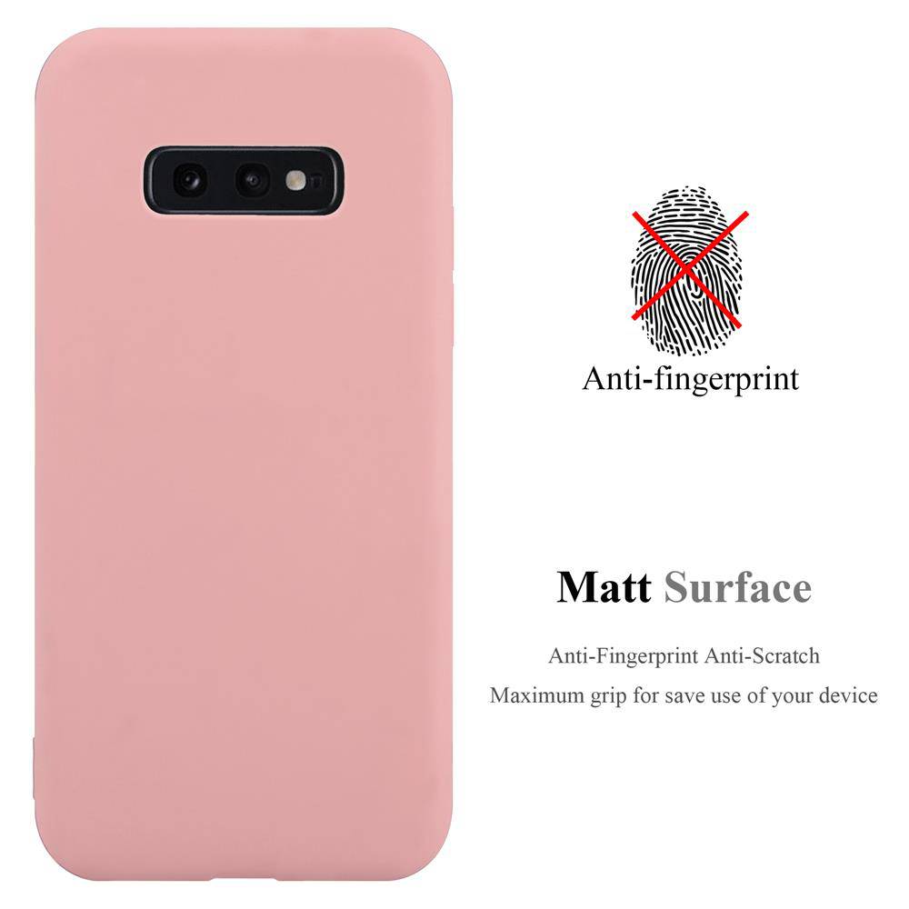 Cadorabo Hülle für Samsung Galaxy S10e Schutzhülle in Rosa Handyhülle TPU Silikon Etui Case Cover