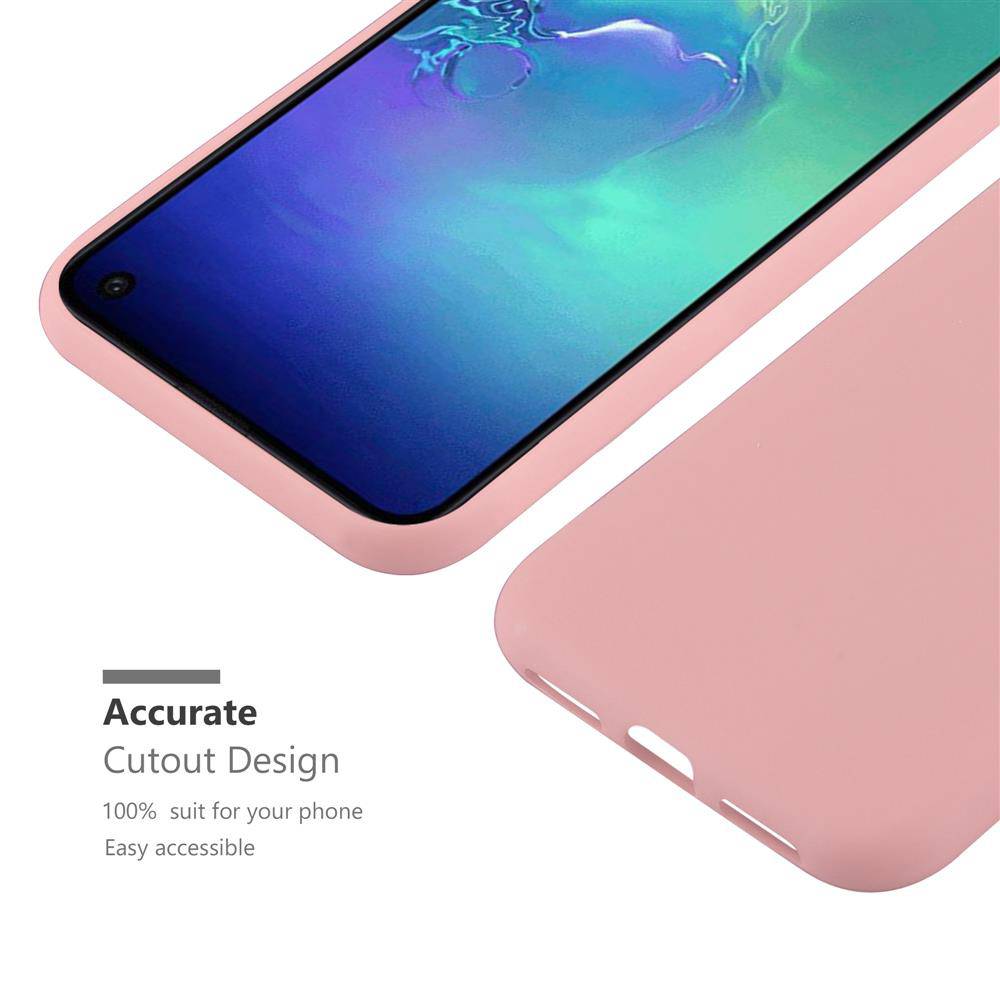 Cadorabo Hülle für Samsung Galaxy S10e Schutzhülle in Rosa Handyhülle TPU Silikon Etui Case Cover