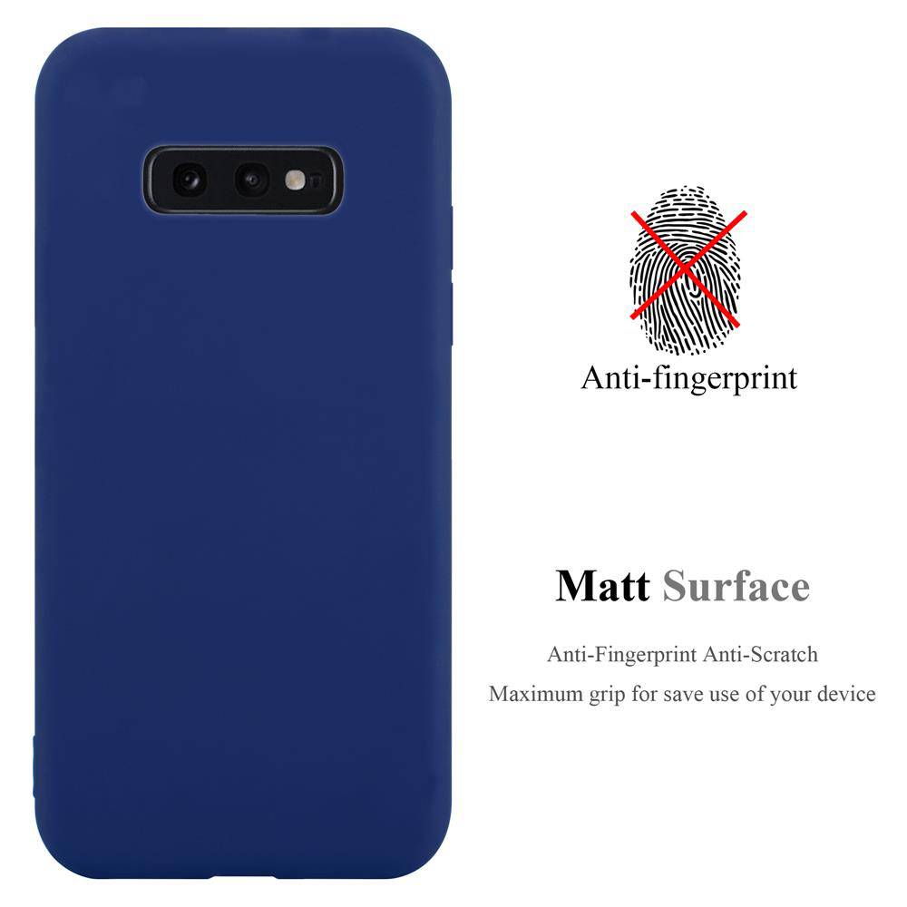 Cadorabo Hülle für Samsung Galaxy S10e Schutzhülle in Blau Handyhülle TPU Silikon Etui Case Cover