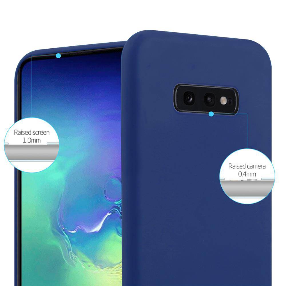 Cadorabo Hülle für Samsung Galaxy S10e Schutzhülle in Blau Handyhülle TPU Silikon Etui Case Cover