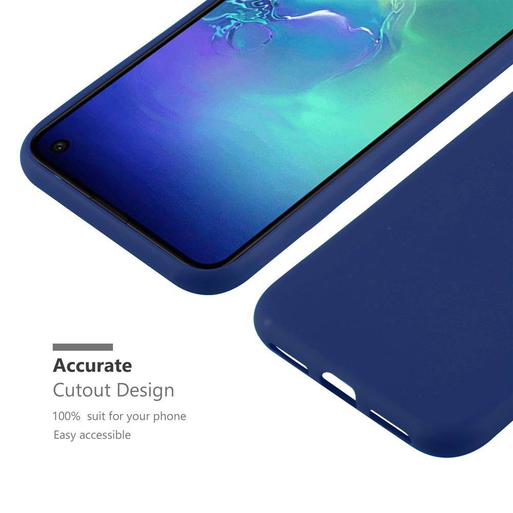 Cadorabo Hülle für Samsung Galaxy S10e Schutzhülle in Blau Handyhülle TPU Silikon Etui Case Cover