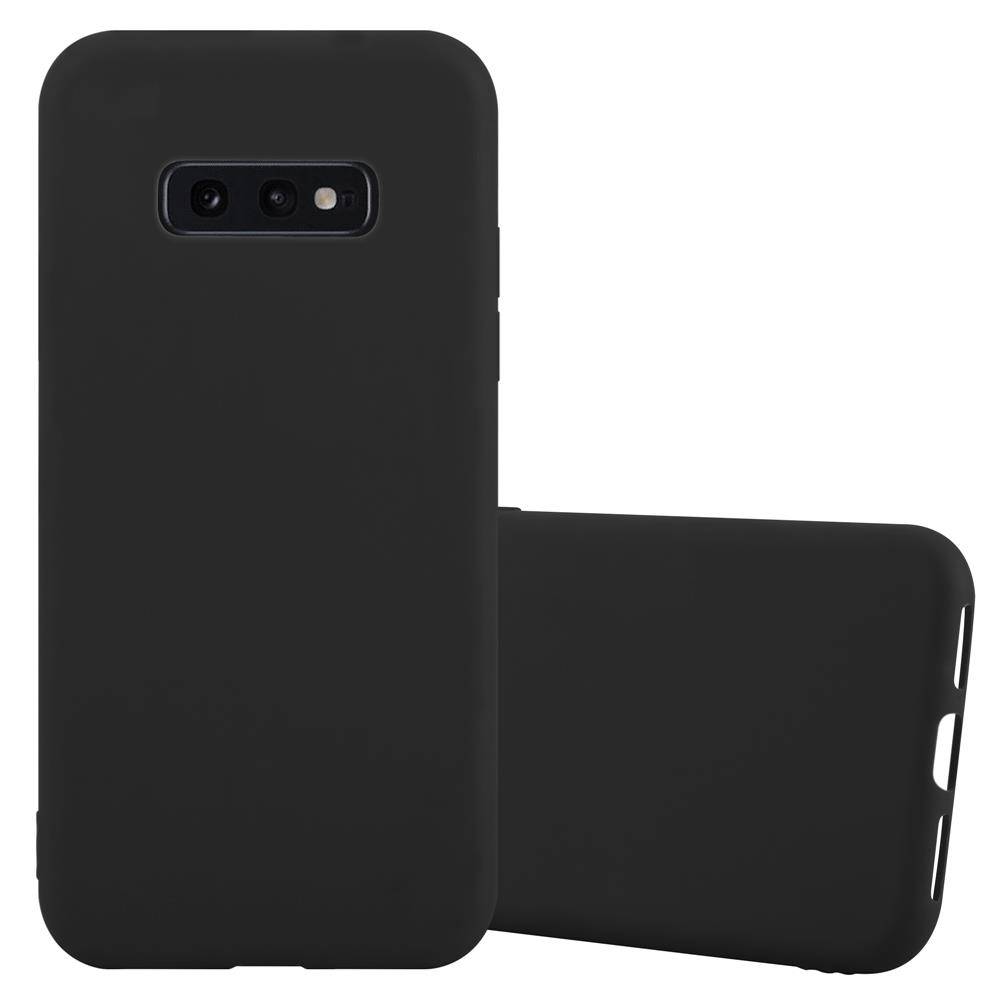 Cadorabo Hülle für Samsung Galaxy S10e Schutzhülle in Schwarz Handyhülle TPU Silikon Etui Case Cover