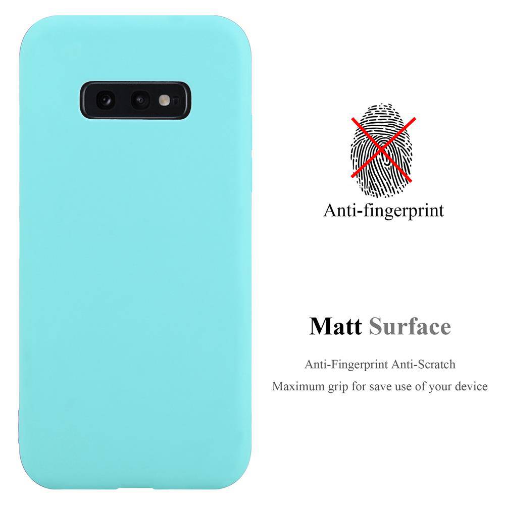 Cadorabo Hülle für Samsung Galaxy S10e Schutzhülle in Blau Handyhülle TPU Silikon Etui Case Cover