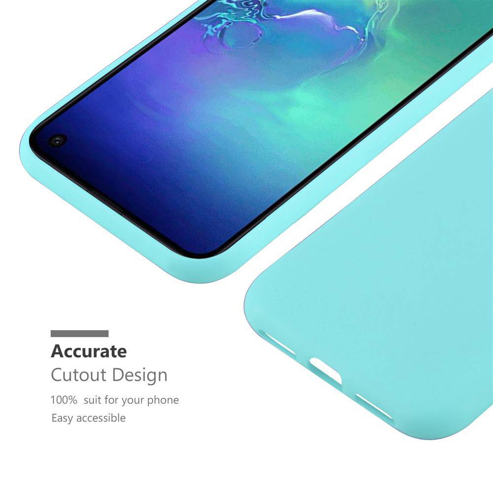 Cadorabo Hülle für Samsung Galaxy S10e Schutzhülle in Blau Handyhülle TPU Silikon Etui Case Cover