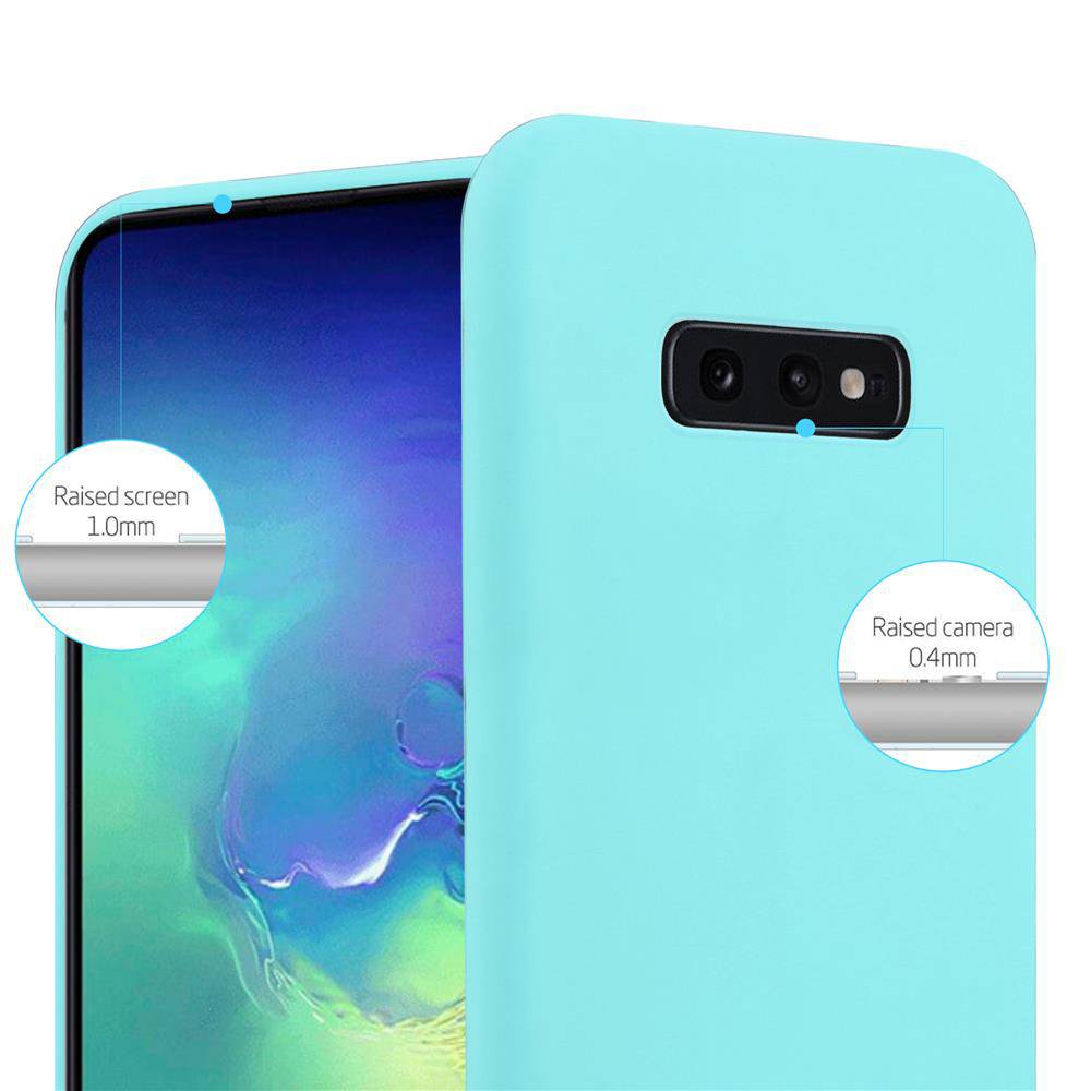 Cadorabo Hülle für Samsung Galaxy S10e Schutzhülle in Blau Handyhülle TPU Silikon Etui Case Cover