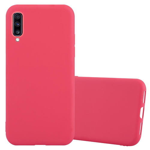 Cadorabo Hülle für Samsung Galaxy A70 / A70s Schutzhülle in Rot Handyhülle TPU Silikon Etui Case Cover