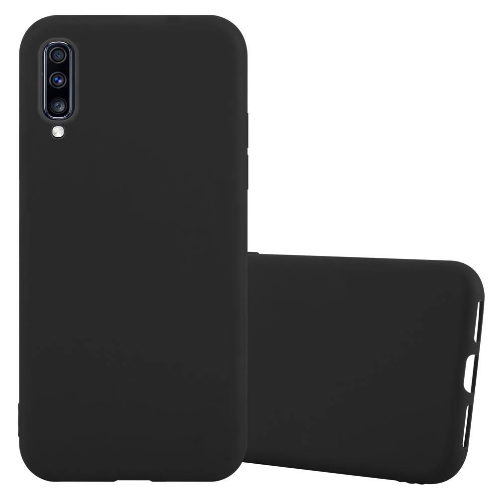 Cadorabo Hülle für Samsung Galaxy A70 / A70s Schutzhülle in Schwarz Handyhülle TPU Silikon Etui Case Cover