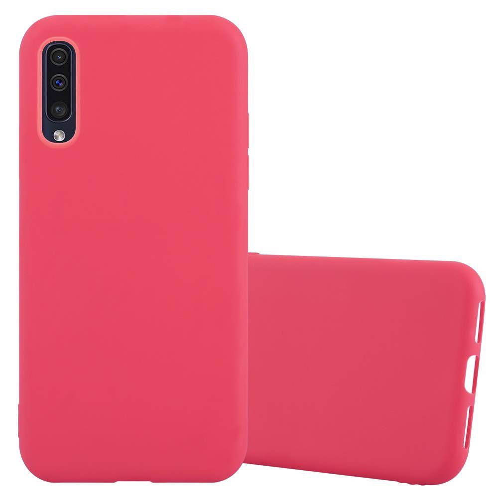 Cadorabo Hülle für Samsung Galaxy A50 4G / A50s / A30s Schutzhülle in Rot Handyhülle TPU Silikon Etui Case Cover