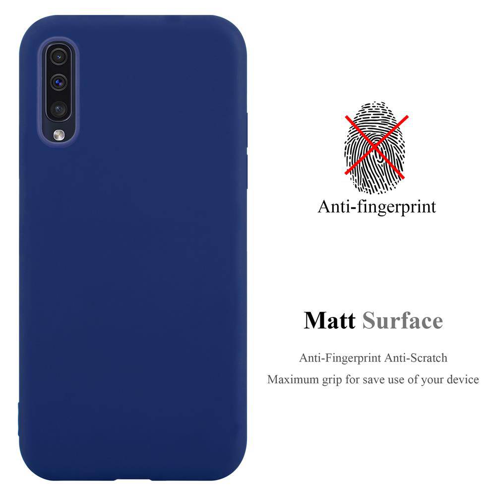 Cadorabo Hülle für Samsung Galaxy A50 4G / A50s / A30s Schutzhülle in Blau Handyhülle TPU Silikon Etui Case Cover