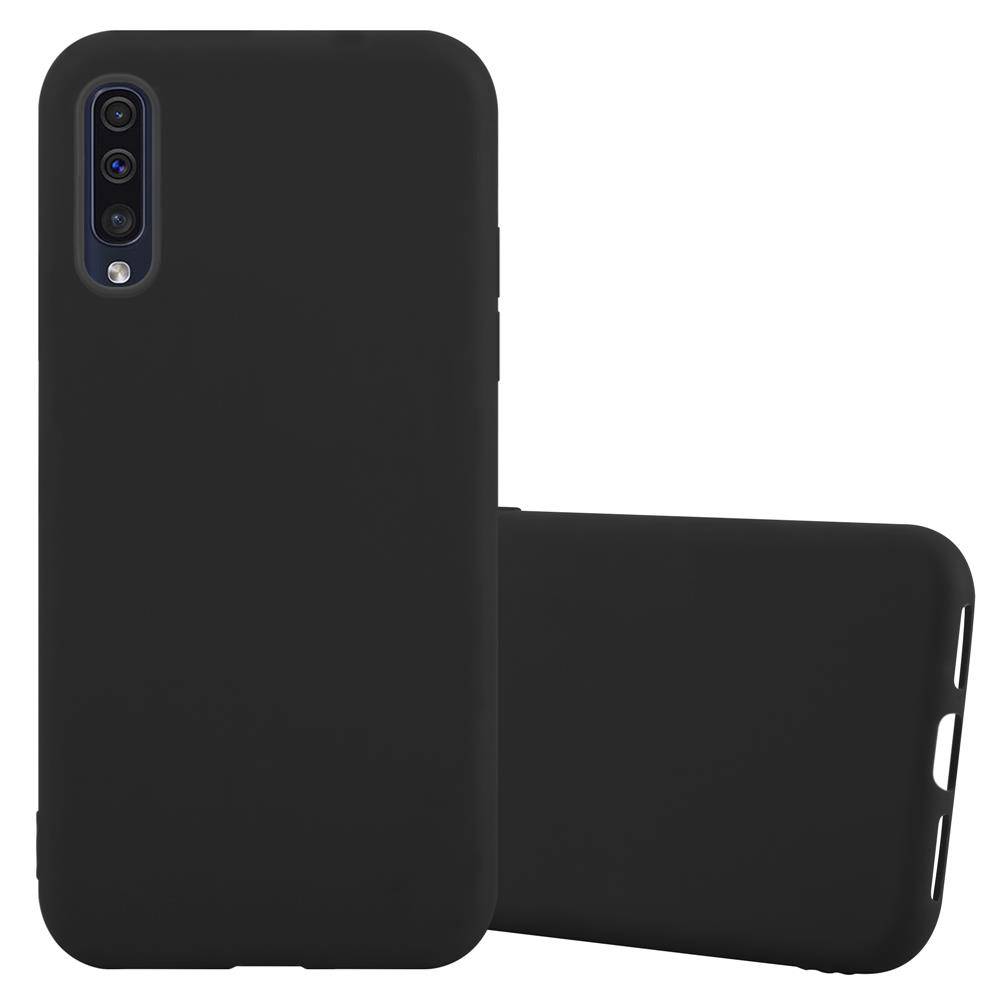 Cadorabo Hülle für Samsung Galaxy A50 4G / A50s / A30s Schutzhülle in Schwarz Handyhülle TPU Silikon Etui Case Cover