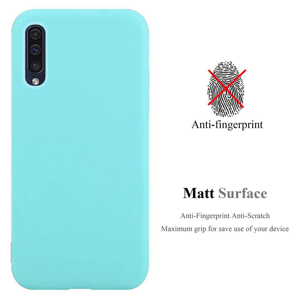 Cadorabo Hülle für Samsung Galaxy A50 4G / A50s / A30s Schutzhülle in Blau Handyhülle TPU Silikon Etui Case Cover