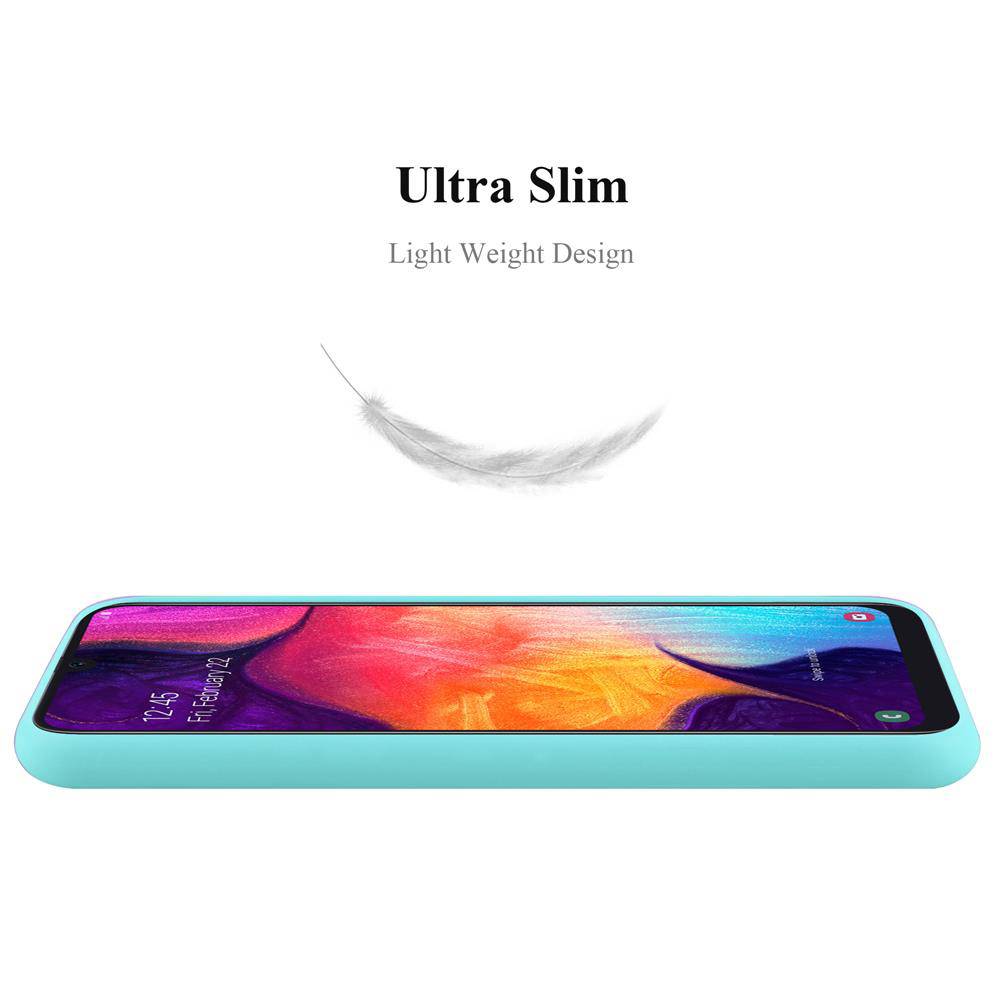 Cadorabo Hülle für Samsung Galaxy A50 4G / A50s / A30s Schutzhülle in Blau Handyhülle TPU Silikon Etui Case Cover