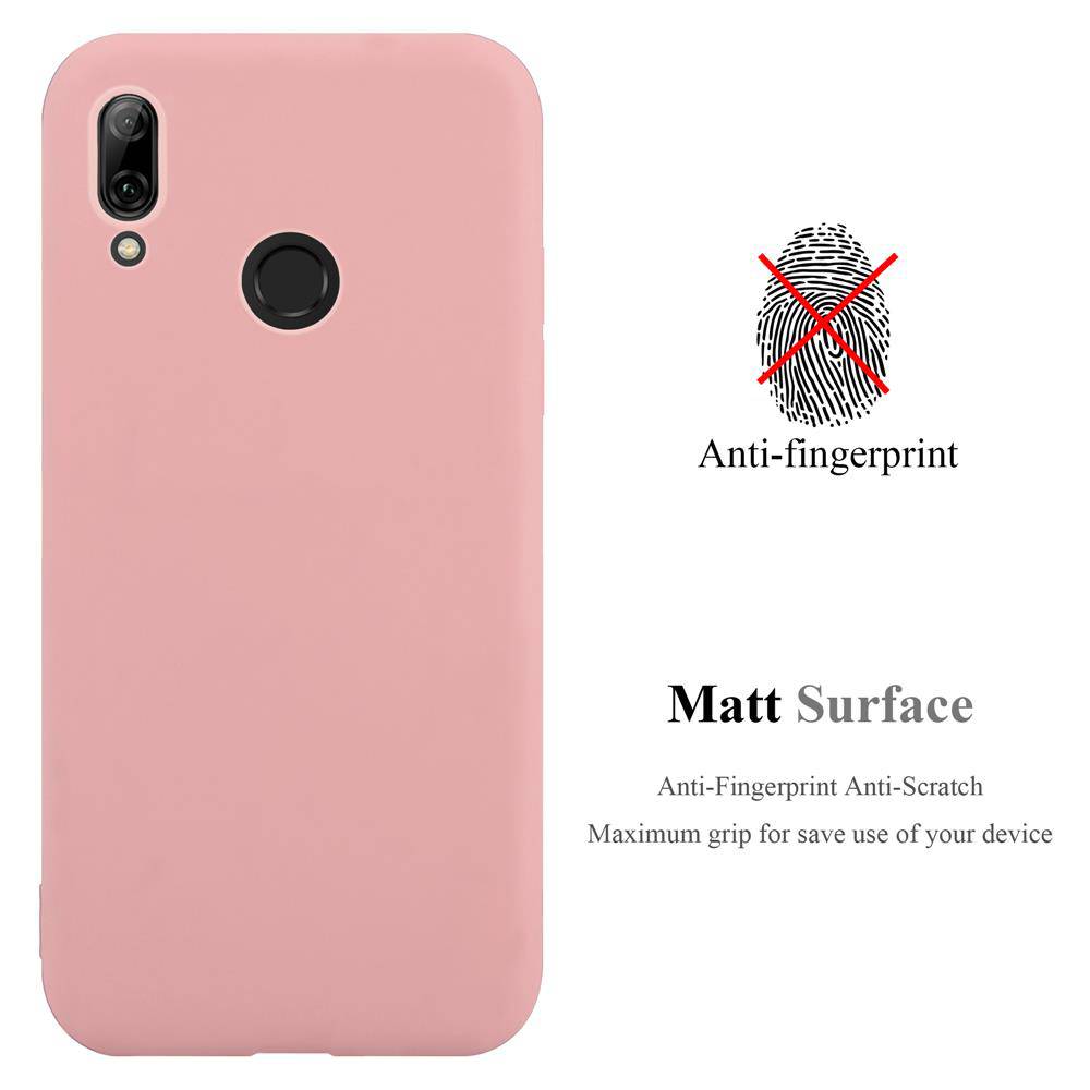 Cadorabo Hülle für Honor 10 LITE / Huawei P SMART 2019 Schutzhülle in Rosa Handyhülle TPU Silikon Etui Case Cover