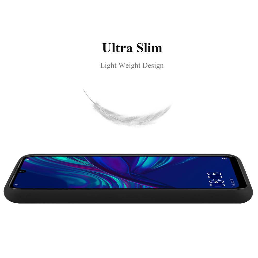 Cadorabo Hülle für Honor 10 LITE / Huawei P SMART 2019 Schutzhülle in Schwarz Handyhülle TPU Silikon Etui Case Cover