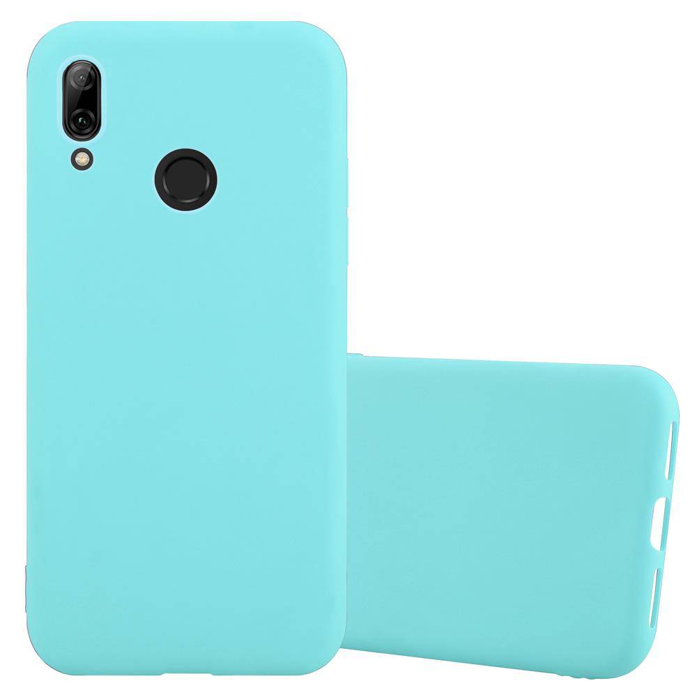Cadorabo Hülle für Honor 10 LITE / Huawei P SMART 2019 Schutzhülle in Blau Handyhülle TPU Silikon Etui Case Cover